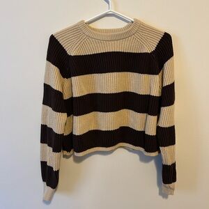 🤩 3 for $20 / Brown Multicolour Horizontal Striped Sweater